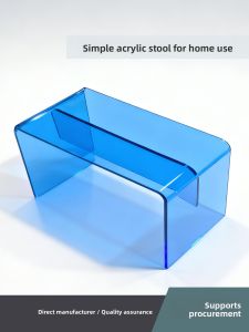 Home Use Small Stool Acrylic Thickened U-shaped Makeup Table Chair Transparent Children Adults Shoe Changing Stool Modern Simple Style
