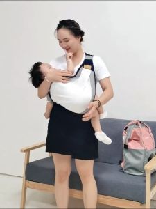 Ready Stock Baby Carrier Wrap Baby Strap Newborn Carrier Baby Cradle Breathable Easy To CarrierWear 婴儿背带 for 0-36 month