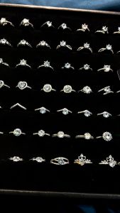 ASIX GOLD Gemstone Rings Wedding Band Couples High Quality Moissanite White Gold Ring Proposal Wedding Ring Comes With Jewelry Box