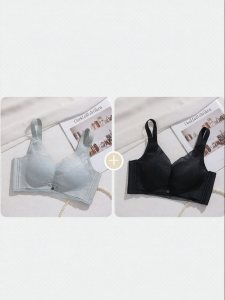 Summer Thin Lace-Up Small Chest Support Gather Prevent Sagging Underarm Fat Shaping Bras