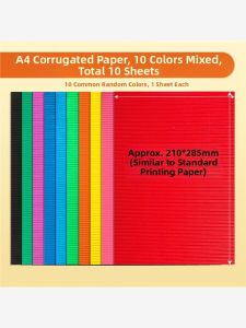 Colored Corrugated Paper Art Supplies