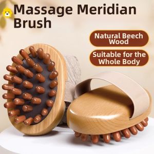 Wooden Airbag Massage Brush Meridian Brush Full Body Universal Stomach Leg Abdomen Massage Tool Portable Personal Care Device