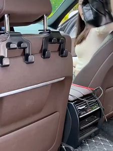 2In1 Car Seat Hanger Hook Mount Back Seat Car Headrest Backseat HP Holder Gantungan Jok Mobil Hanger HP 4 Kait / Portabel Hanger Aksesoris Mobil Kursi Belakang