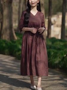 Stylish Elegance Slim Fit Conceal Tummy Loose Dress