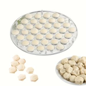 37 หลุมอลูมิเนียม Dumpling แม่พิมพ์ Ravioli Maker รัสเซีย Pelmeni Maker Dumpling เครื่อง Ravioli เครื่องตัดครัวเครื่องมือทําอาหาร