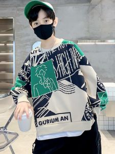 Cool Boys Autumn Winter Hoodie Childrens Fashion Casual Cotton Sweatshirt for 3-14 Years Old Kids Trendy Streetwear