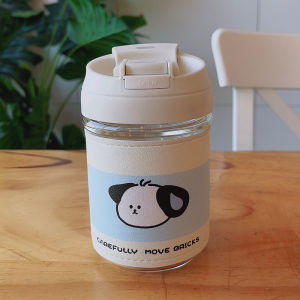 Portable Durable Straw Glass Cup