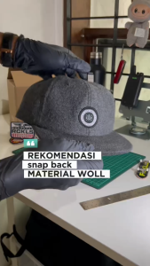 RCKLS. Polo Cap Snapback Full Grey Copyright Wool Visor