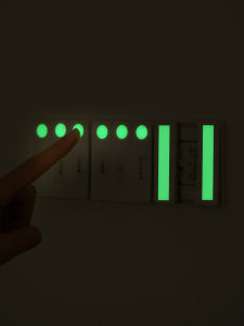 Nhãn Dán Logo Công Tắc Đèn Gia Dụng Nhãn Dán Tường Dạ Quang Giấy Dán Xe Ô Tô Xe Máy Nhắc Nhở Nhãn Dán Huỳnh Quang Tay Nắm Cửa