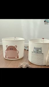 Giỏ nỉ đựng đồ đa năng cho bé kích thước 30x35cm có thể gấp gọn