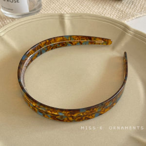 Wide-Brimmed Acetate Headband Female Elegant Classy Sensitive Hair Makeup and Face Wash Headband Non Slip 2024 New Arrival Hair Tie Headdress