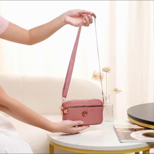 Grosiran Omygoose Pioma Celina Rose Gold Dompet HP 3 Res / Dompet Selempang / Dompet Nylon / Dompet Waterproof