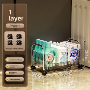 MEIZHUFU | Narrow Space Bathroom Storage Organizer Trolley