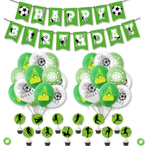 Football Theme Balloons Decorations Activity Arrangements Props Bar KTV School Birthday Party Decorations Standard Color Latex Balloons
