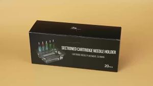 20pcs/box Transparent Disposable Tattoo Cartridge Needle Trays Plastic Tattoo Cartridge Cup Holder for Working Cup Cleaning Cup