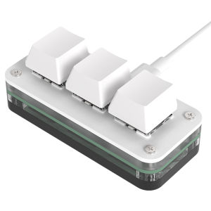 Bàn Phím Mini RGB 3 Phím Lập Trình Macro Keycap Cơ Học Hotswap Dành Cho Photoshop Chơi Game - Nút Sao Chép Dán Macropad Cho Mac Và PC
