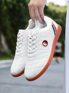 Tai Chi Performance Shoes Mens Genuine Leather Breathable Cow Tendon Sole Martial Arts Practice Shoes Spring Autumn