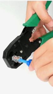 Tang Crimping Tool Kit Satu Set Isi 4Pcs 6Cat RJ 45 Tools Tang Crimping Handle Anti Slip - CrimpingSet-BS-C018