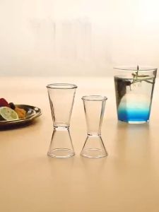 MD-C1163 Jigger Cup Transparan 10/20ml 20/40ml Gelas Ukur Measuring Cup / Jigger Plastik Gelas Takar