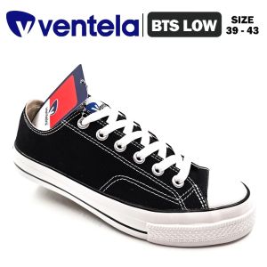 Sepatu Sekolah Anak Remaja SMA Laki Laki/Perempuan – Sepatu Pria/Wanita Dewasa – VENTELA – BTS LOW – Size 39-43 – Sneakers – Sport – Tali