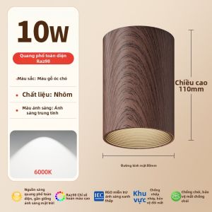 TONGZHIGUANG | Đèn Âm Trần Chống Lóa Vỏ Hạt Dẻ