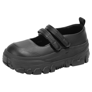Josiny | Black Thick-soled Mary Jane Shoes Female