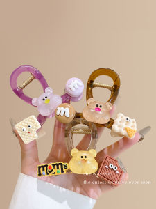 กิ๊บติดผมรูปหมีน่ารักสำหรับผู้หญิงในช่วงฤดูร้อน กิ๊บติดผมรูปฉลามสุดเก๋ๆ หรูหรา สไตล์เกาหลี ของใหม่ในช่วงฤดูร้อน 2024