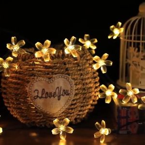 Vimite Christmas Decoration 5/9.5/11/12M Solar Garden String Lights Outdoor Lighting Waterproof Fairy Light for House Lawn Tree Fence Christmas Party Decoration Lamp