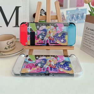 Cartoon Girl Case For Nintendo Switch/Switch OLED Split Hard Protective Anti-Scratch Casing Nintendo Switch OLED/Switch Cover