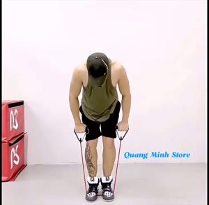 Dây kéo tập yogadây kháng lực đàn hồi có tay cầm tập thể dục tại nhà