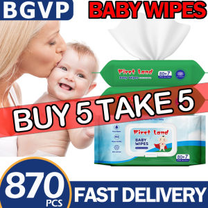 【Buy 5 Take 5】BGVP 870pcs Baby Wipes 87pcs/1pack Baby Items for New Born Baby Needs Essentials(Non-Alcohol-wet wipes)
