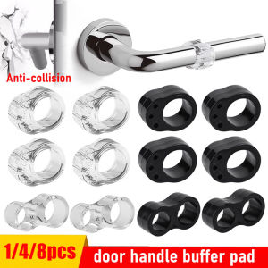 YESPERY 1/4/8Pcs Door Stopper Punch-free Anti-collision Ring Door Handle Buffer Wall Protection Pad Doorknob Bumper For Wall