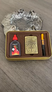 Set Hột Quẹt Bật Lửa Xăng Đá Và Đầu Lọc Th .uốc 3001-15 Tiện Lợi - Nhiều Hình Tặng Kèm Bình Nhiên Liệu