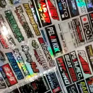 STIKER VARIASI LOGO KEKINIAN HOLOGRAM ISI 15 PCS TERMURAH TERLARIS