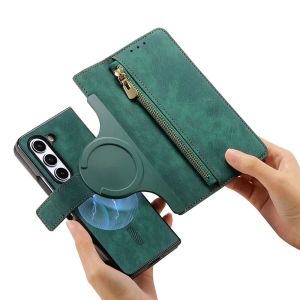 Card Holder Flip PU Leather Case For Samsung Galaxy Z Fold 8 Wide 7 6 5 4 3 Magnetic 2 In 1 Full Protection Wallet Phone Cover