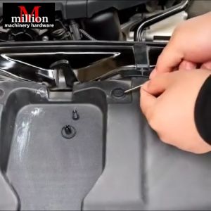 (with Wrench) 6 sizes 100pcs Clip Trim Fastener Clip Mixed Car Body Push Retainer Pin Rivet Bumper Door Trim Panel Retainer Fastener Kit With Screwdriver