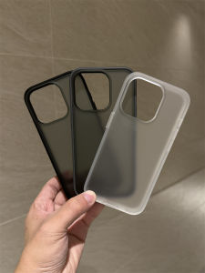 Simplified Transparent Silicone Phone Case for  15Promax New 14Pro Matte Skin Feel 13Full Cover Anti Fall 12Promax Protective Cover 15 Premium Feel Suitable for Men And Women