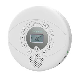 Portable CD Player Bluetooth CD Walkman Built in Speakers Rechargeable CD Player with USB/AUX/Headphone Port