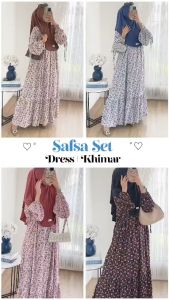 Maxy kasual Safsa / Dress jumbo LD 110 / Dress santai model terkini 2024 / Home dress viral / Dress rumahan terkini