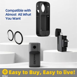 【Fast Shipping】 Insta360 One X3 PULUZ Silicone Protective Case with Lens Cover for Insta360 One X3 Sports Action Camera Case Cover LZC-Insta360-X3-Case