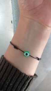 GROSIR GELANG LUCU MOTE MATA IKAN TALI KOREA 1 MM