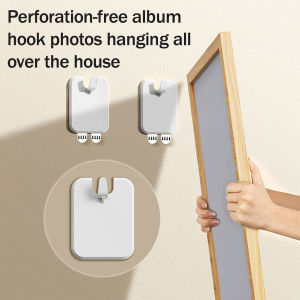 1/10Pcs Picture Frame Hook Punch-free Self-Adhesive Wall Adhesive Hooks Strong Adhesive Seamless Wall Hanging Organizer