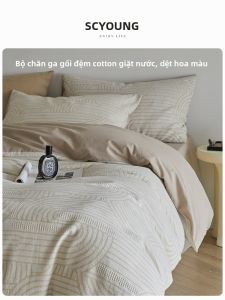 shui yang | Bộ Đồ Chăn Ga Gối Bông Zen Style