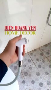 Đầu vòi xịt bồn cầu (toilet) mạ Crom nước mạnh