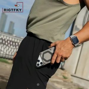 Ốp Lưng Chống Sốc MagSafe Cho iPhone 17/16/15/14/13/12 Pro Max Vỏ Bảo Vệ Chắc Chắn Kiểu Quân Đội Với Nam Châm Ua-g