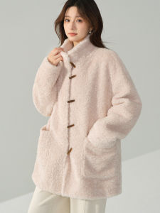 Warm Fur Imitation Stand-Collar Youthful Thick Lazy Wind Womens Coat