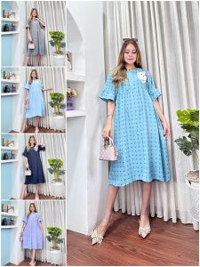 Daster Jumbo cringkle uragiri lengan Rempel model cibi muat BB 40-85 kg