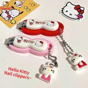 Sanrio | Y2K Anime Sanrio Hello Kitty Nail Scissors Cartoon Kawaii Key Ring Fashion Keychain Nail Trimmer Tool Portable Bag Pendant Charm