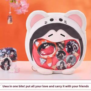 A Gift of Happiness Cartoon Backpack Two-Dimensional Cute Girl Satchel Crossbody Bag Change Backpack Shoulder Bag Student Backpack