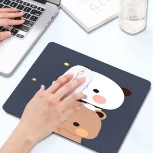 Bear Cartoon Kawaii D-Dudu B-Bubu Non-slip Lockedge Speed Version Game Computer Keyboard Office Table Mats Deskpad Home Decor